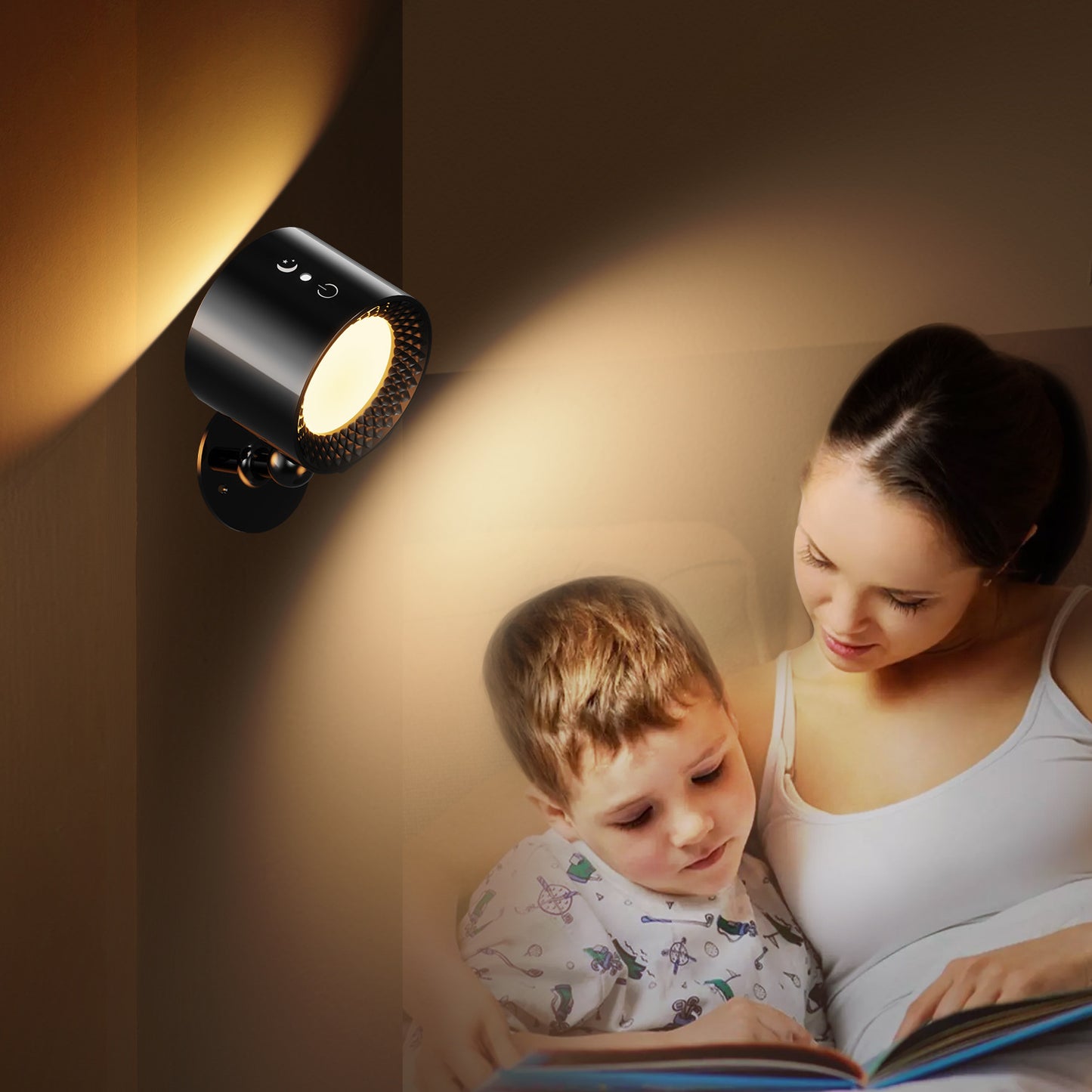 Touch Control LED Wall Light Rechargeable