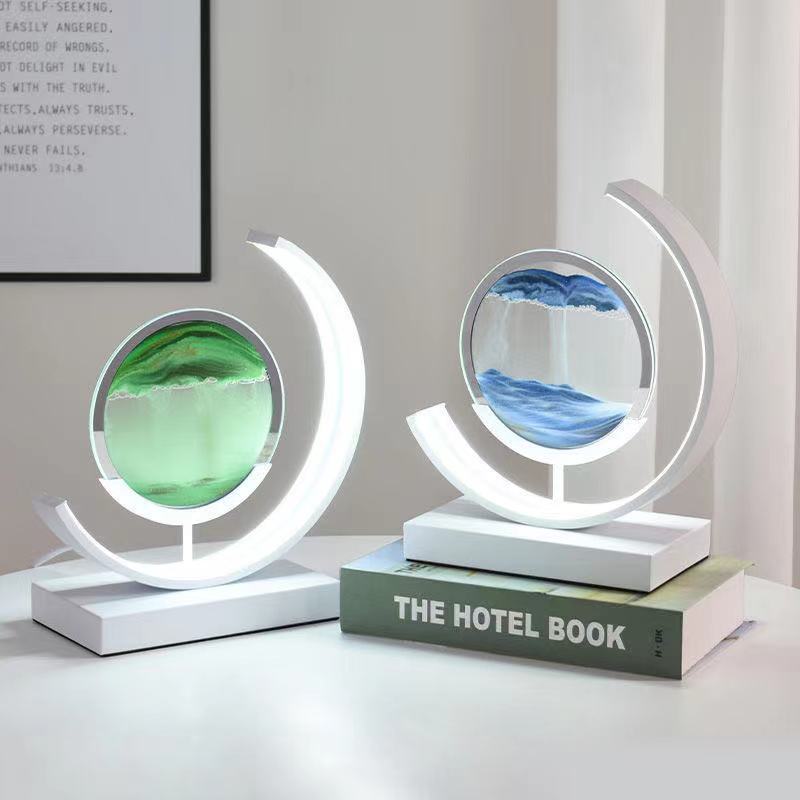 Flow Sand Painting LED USB Table Lamp