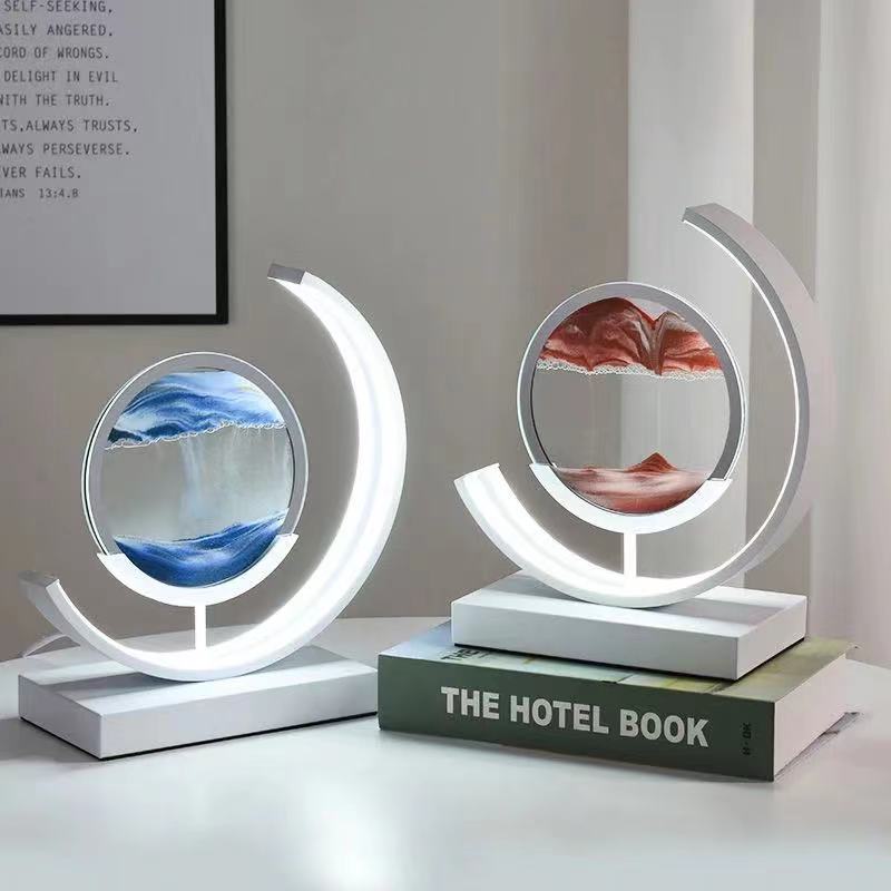 Flow Sand Painting LED USB Table Lamp