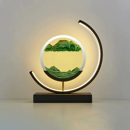 Flow Sand Painting LED USB Table Lamp